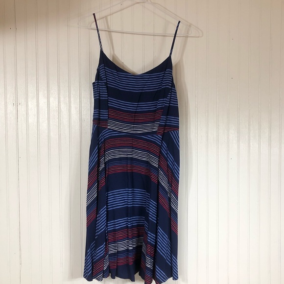 Old Navy Blue Cami Multi Stripe Dress - Picture 1 of 5